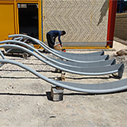 مراحل ساخت پایه چراغ  پایه روشنایی 