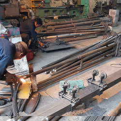 مراحل ساخت پایه چراغ  پایه روشنایی 